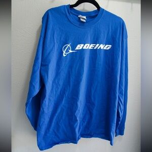 Boeing Men's Blue Sweater